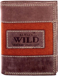 Hnedá pánska peňaženka s logom N6818