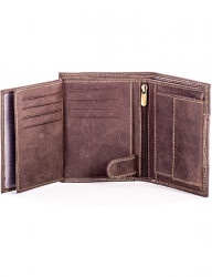 Hnedá pánska peňaženka s logom N6818 #5