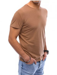 Hnedé pánske basic tričko W5082 #2