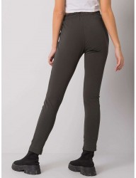 Kaki dámske tepláky s logom Y9062 #1