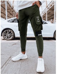 Kaki pánske cargo tepláky B4471 #3