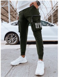 Kaki pánske jogger tepláky s vreckami B4489 #2