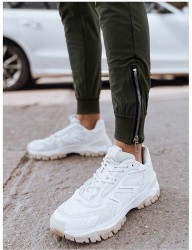 Kaki pánske jogger tepláky s vreckami B4489 #4