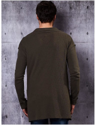 Khaki pulóver štýlu sako Y1891 #1