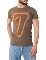 Khaki tričko so sedmičkou Y2003