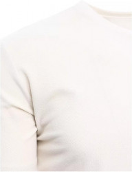 Krémové tričko s drobnou výšivkou W6914 #1