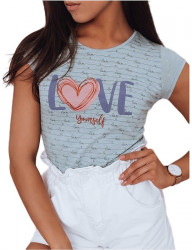 Mintovou dámske tričko love yourself Y5467