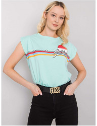 Mintovou dámske tričko s potlačou malibu Y5303 #2