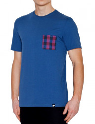 Modré bavlnené tričko N4836