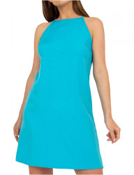 Modré letné šaty na ramienka W6400