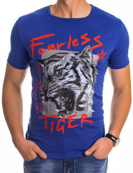 Modré pánske tričko tiger Y0248