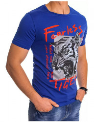 Modré pánske tričko tiger Y0248 #1