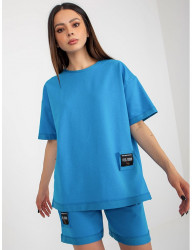 Modrý komplet tričká a kraťasov B0087 #5