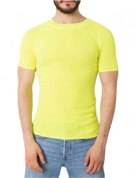 Neónovo žlté pletené tričko Y2016