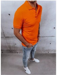 Oranžová klasická polo košeĺa W6443 #1