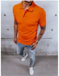 Oranžová klasická polo košeĺa W6443 #2