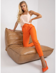 Oranžové nohavice giulia s opaskom W4756 #2