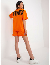 Oranžový komplet trička a kraťasov B0089 #1