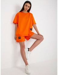 Oranžový komplet trička a kraťasov B0089 #5