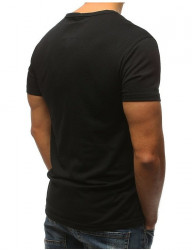 Pánske čierne tričko s potlačou N4810 #1