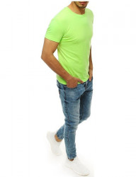 Pánske neónovo zelené tričko N7105 #2