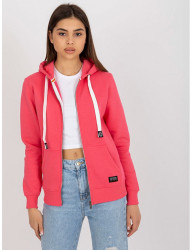 Ružová mikina na zips as kapucňou W8865 #4