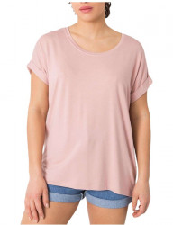 Ružové dámske basic tričko Y2066