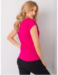 Ružové dámske tričko s krátkymi rukávmi N7712 #1