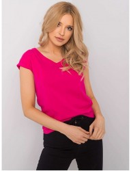 Ružové dámske tričko s krátkymi rukávmi N7712 #2