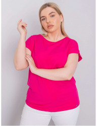 Ružové dámske tričko s krátkymi rukávmi Y0887 #2