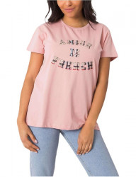 Ružové dámske tričko s nápisom Y2150