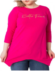 Ružové dámske tričko s nápisom Y3919