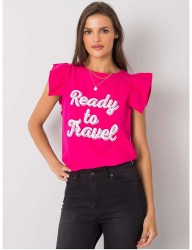 Ružové dámske tričko s nápisom Y5131 #2