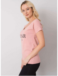 Ružové dámske tričko s nápisom Y5372 #2
