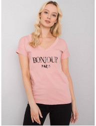 Ružové dámske tričko s nápisom Y5372 #3