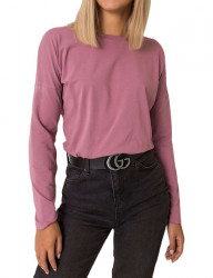 Ružové dámske tričko s výstrihom na chrbte N2905