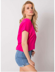 Ružové dámske tričko s výstrihom Y2084 #2