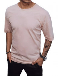 Ružové pánske basic tričko W5912