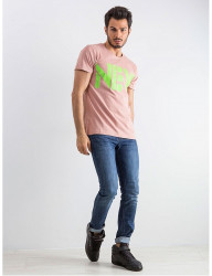 Ružové pánske tričko new Y0234 #3