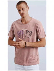 Ružové pánske tričko s nápisom rules Y5544 #1