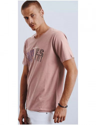 Ružové pánske tričko s nápisom rules Y5544 #2