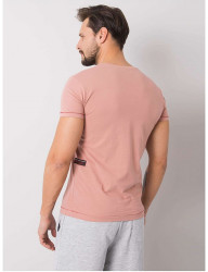 Ružové pánske tričko s potlačou N9983 #1