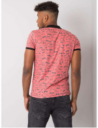 Ružové pánske tričko s potlačou Y6194 #1