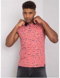 Ružové pánske tričko s potlačou Y6194 #3