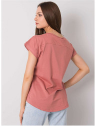 Ružové tričko s potlačou dúhy Y5361 #1