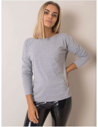 sivé dámske tričko s výstrihom na chrbte N2906 #3