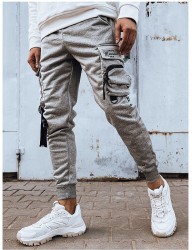 sivé pánske cargo tepláky B4150 #2