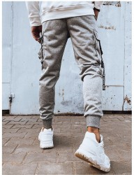 sivé pánske cargo tepláky B4150 #3