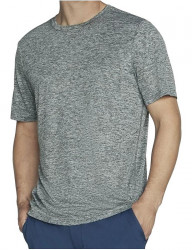sivé pánske športové tričko skechers go dri charge tee B4261