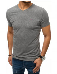 sivé pánske tričko bez potlače N9968 #1
